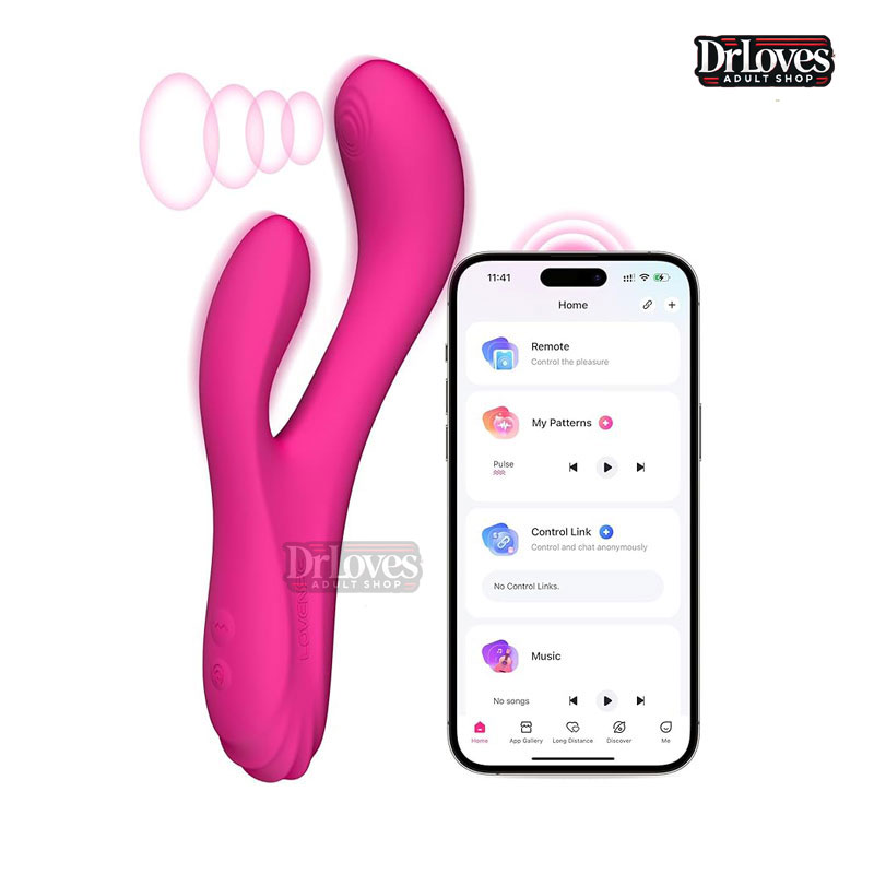 Máy rung Lovense Osci 3 cao cấp rung kép sưởi ấm điều khiển app từ xa 
