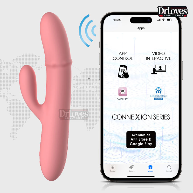 Dương vật giả Svakom Mora Neo rung nhánh bi lăn chống nước