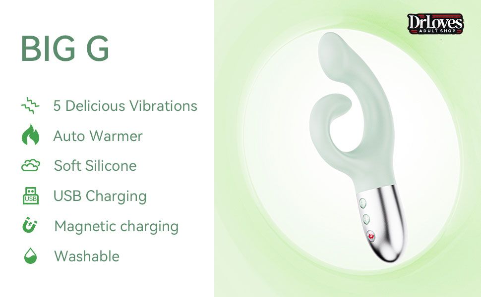 KISSTOY BIG G Powerful 5 Mode Vibrating Clitoral Nipple Massager