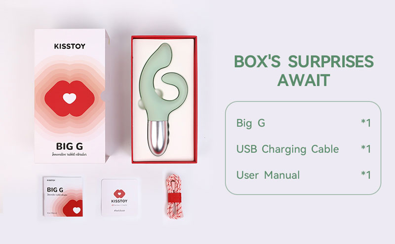 Dương Vật Giả Kisstoy BIG G Rung Mạnh Kích Thích Điểm G Đa Điểm