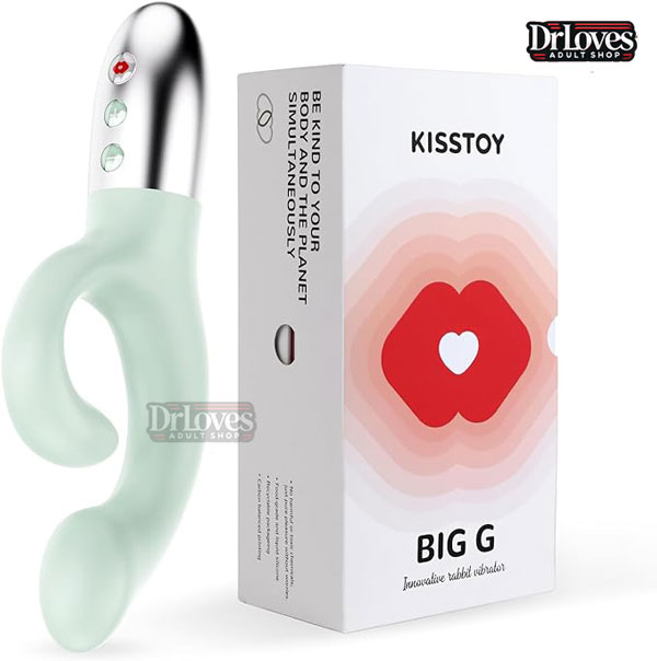 Dương vật giả Kisstoy BIG G có nhánh rung kích thích điểm G 