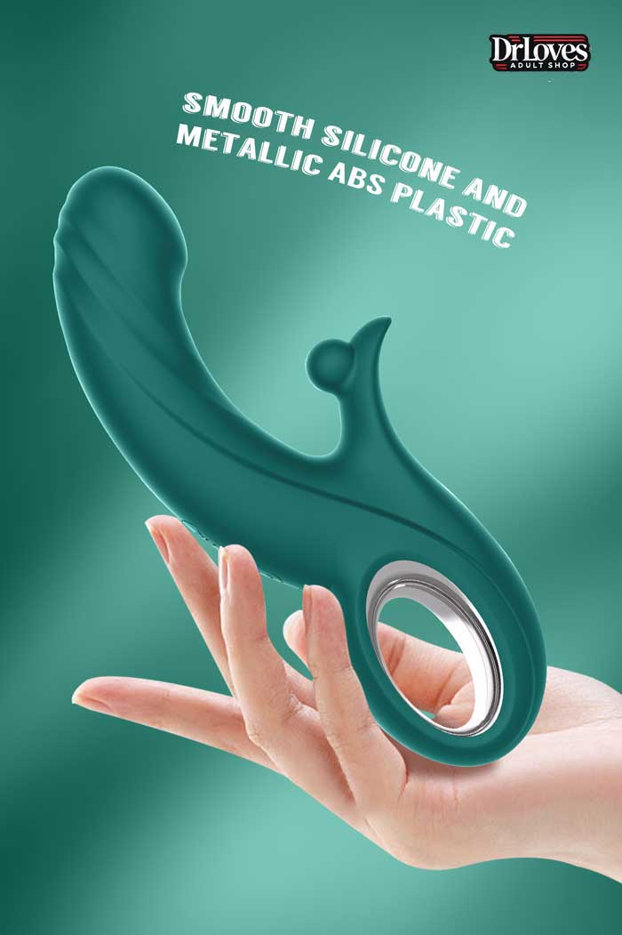 Dương vật giả Kissen Raider 3in1 rung thụt 10 chế độ, chống nước