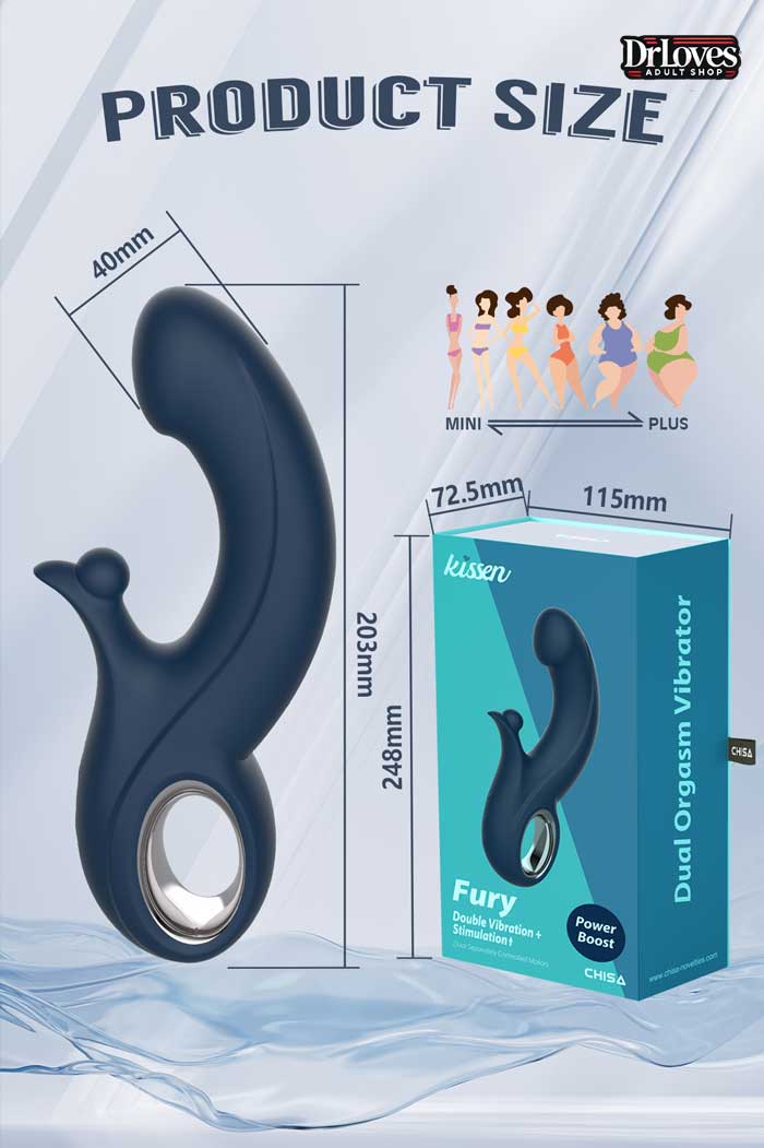 Dương Vật Giả Kissen FURY 10 Chế Độ Rung Mạnh Kích Thích