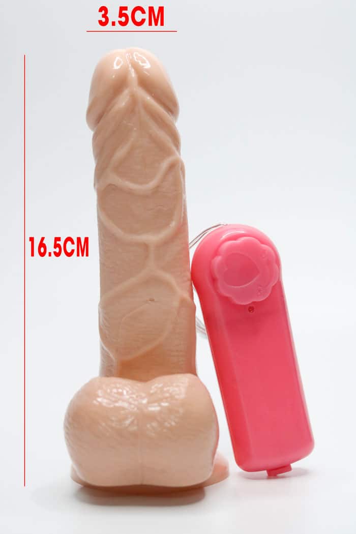 Fanala Excited 8.5 Inch Wall Mounted Vibrating Battery Dildo