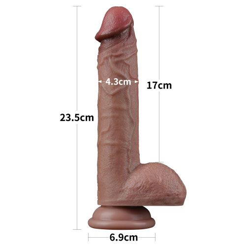 Dương Vật Giả Lovetoy 9 inch Cao Cấp Hít Tường Mềm Mại An Toàn