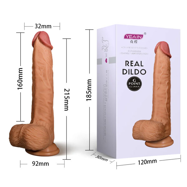 Dương vật giả Yeain Real gắn tường remote điều khiển chống nước Hongkong