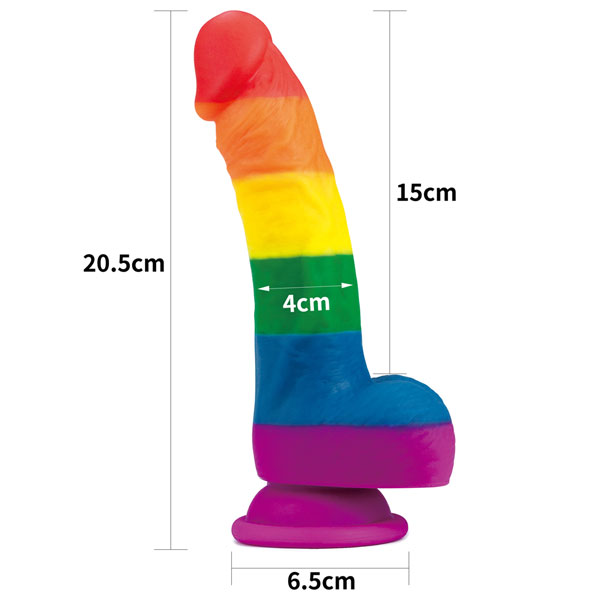 Dương vật giả LoveToy Prider 8 inch chống nước mềm mại như thật