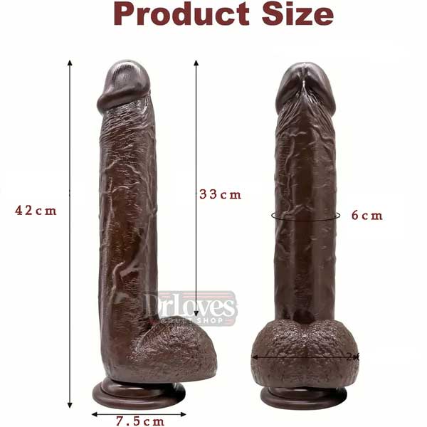 Dương Vật Giả Hercules Siêu To Chính Hãng Màu Đen