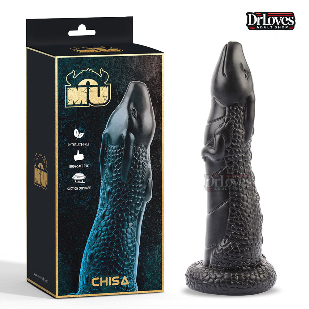 MU Wyrm Giant Dragon Dildo Soft G-Spot Textured Suction Base