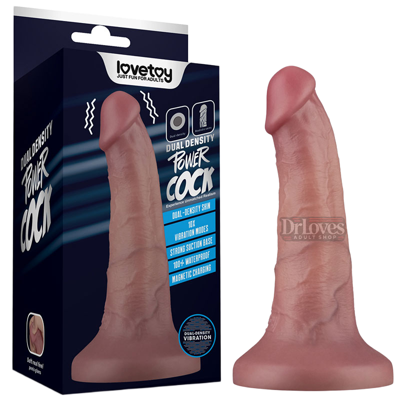 Dương vật giả Lovetoy Power Cock 6 inch rung 10 chế độ chống nước 