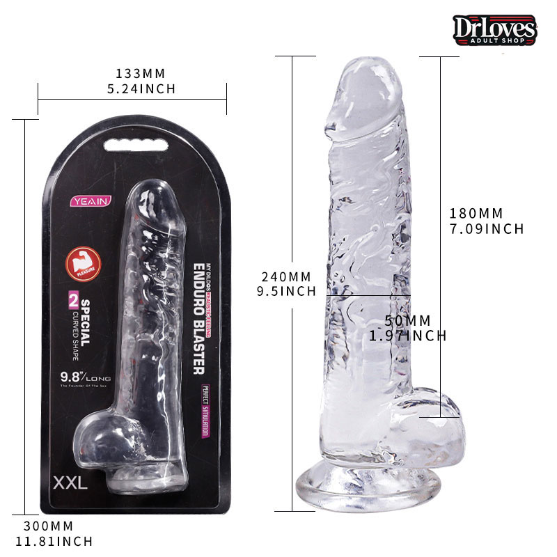 Dương vật giả gắn tường Yeain Enduro Blaster XXL silicon trong 