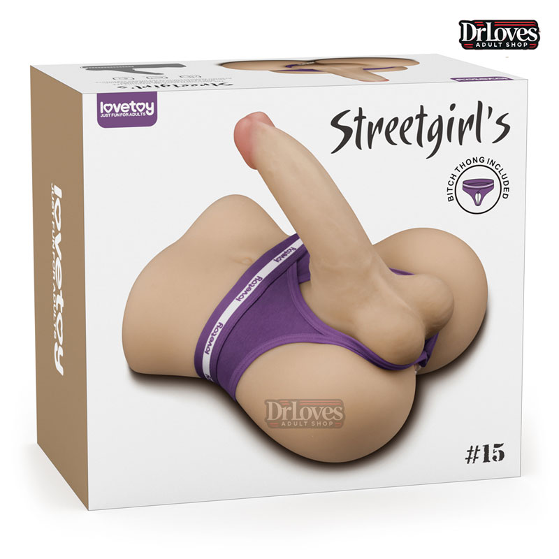 Búp bê bán thân Lovetoy Streetgirl có dương vật giả silicon cao cấp 