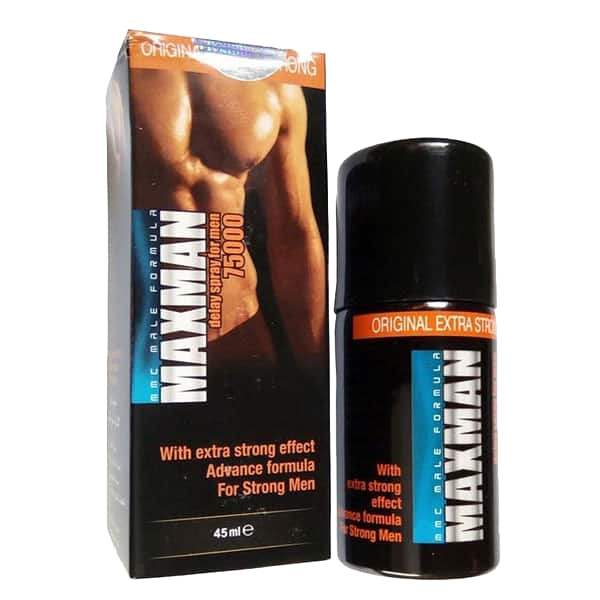 Chai xịt Maxman 75000 Đức chống xuất tinh sớm, kéo dài quan hệ mát lạnh bạc hà 