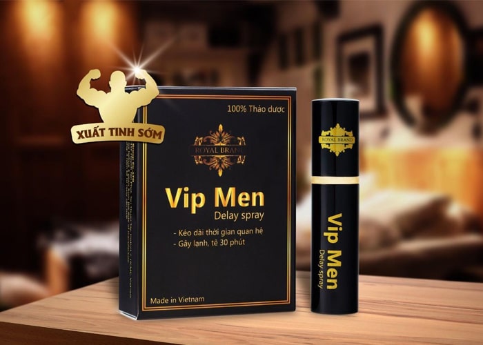 Chai xịt Vip Men kéo dài thời gian chính hãng Việt Nam chống xuất tinh sớm