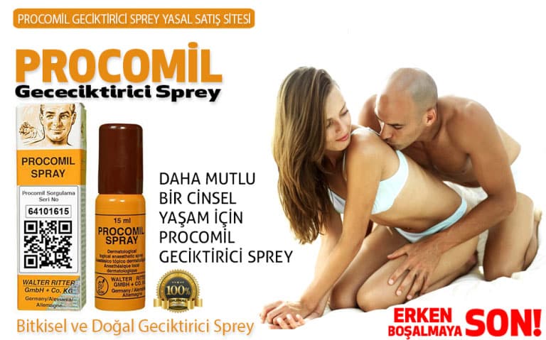 Chai xịt Procomil Spray Đức kéo dài quan hệ thăng hoa