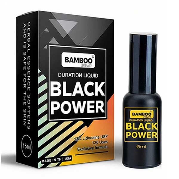 Xịt chống xuất tinh sớm Bamboo Black Power Mỹ tăng thời gian quan hệ 