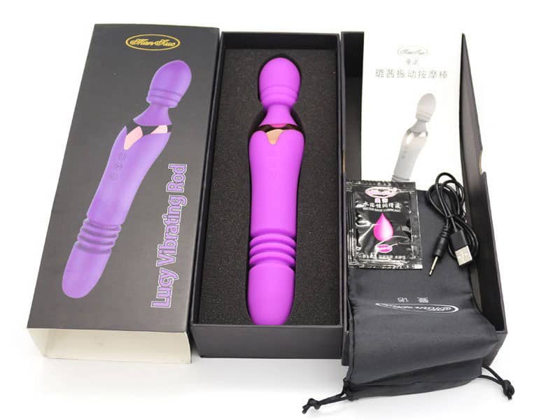 Máy Massage Điểm G Thụt Ngoáy Đầu Giả Pin Sạc Tự Động Cực Sướng