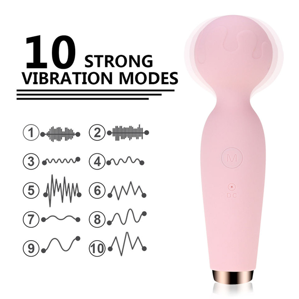 LiLo Mini Massage Wand 10 Vibration Modes Quiet Waterproof