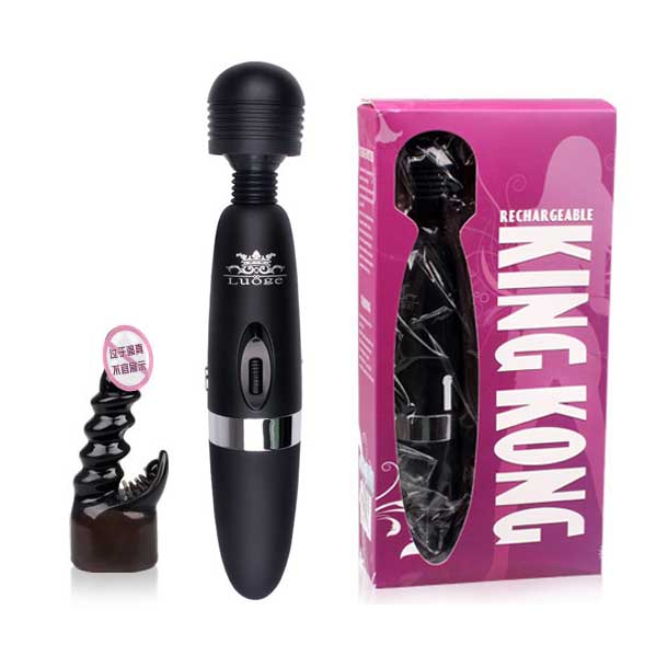 Chày rung Luoge King Kong đầu giả silicon kích thích sâu giải tỏa sinh lý 