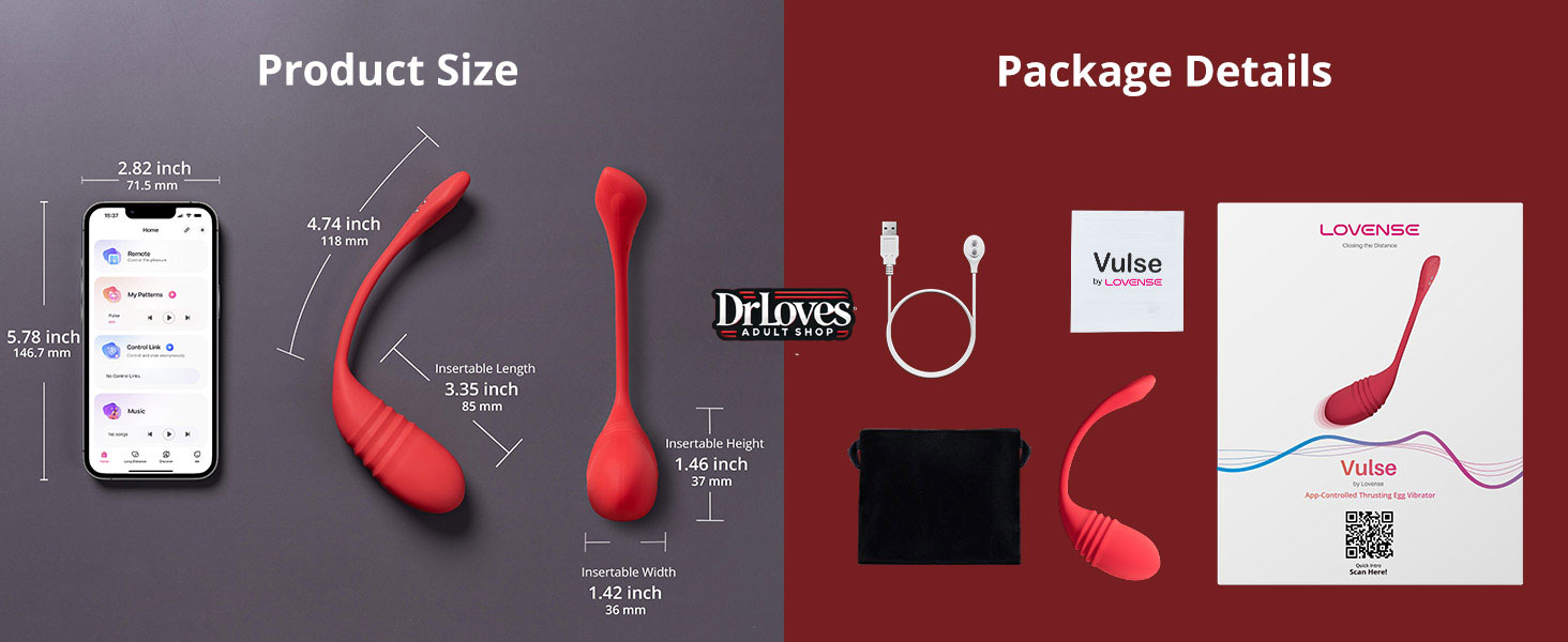 Trứng Rung Lovense Vulse điều khiển app đa chế độ rung thụt