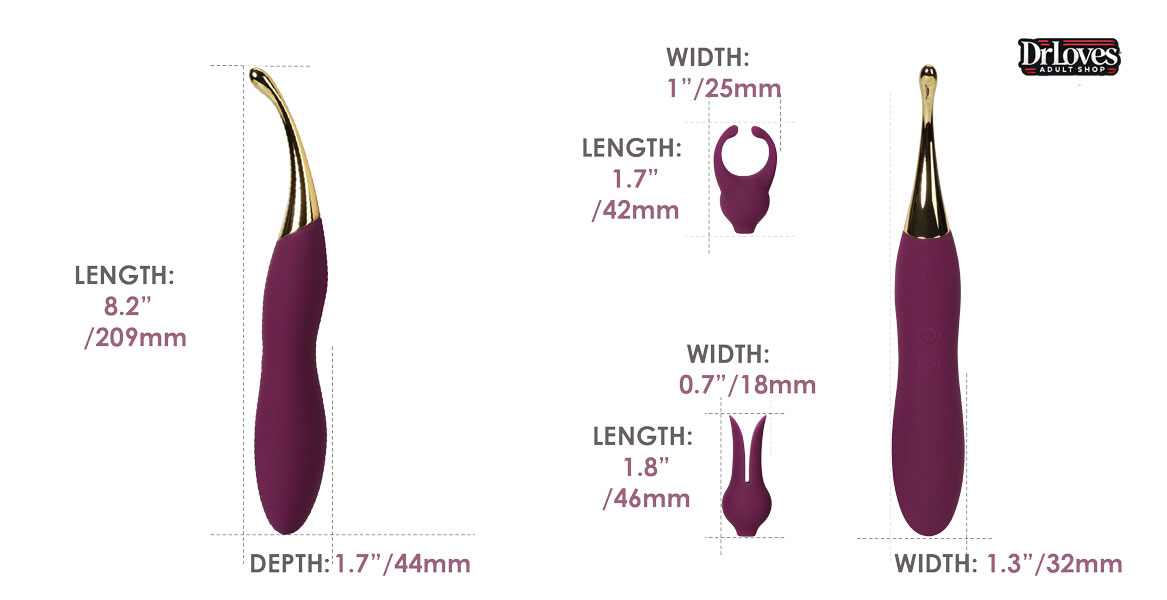 Máy Rung Svakom Beatrice Kích Thích Âm Vật Nhũ Hoa Đa Đầu