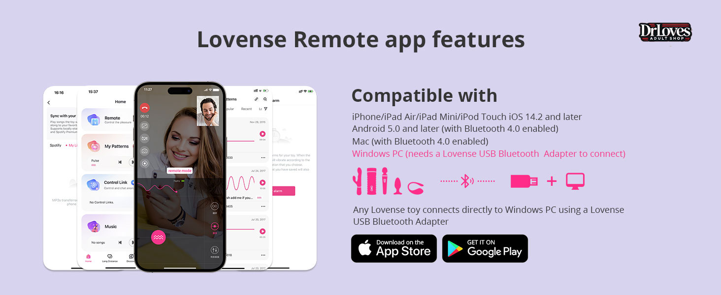 Máy Rung 2 Đầu Lovense Hyphy Kết Nối App Điều Khiển Từ Xa