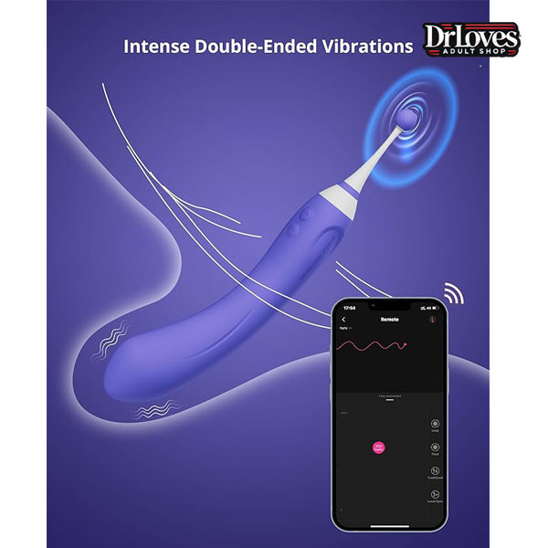 Máy Rung Hyphy 2 Đầu Lovense App Điều Khiển Từ Xa Cực Sướng