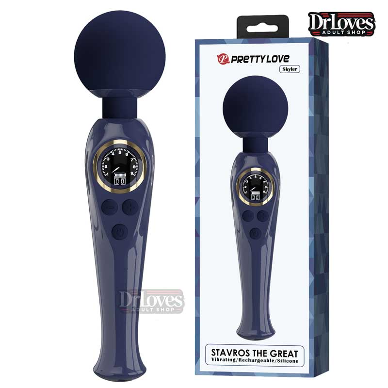 Chày rung massage PrettyLove Skyler 10 chế độ kích thích điểm G nhũ hoa 