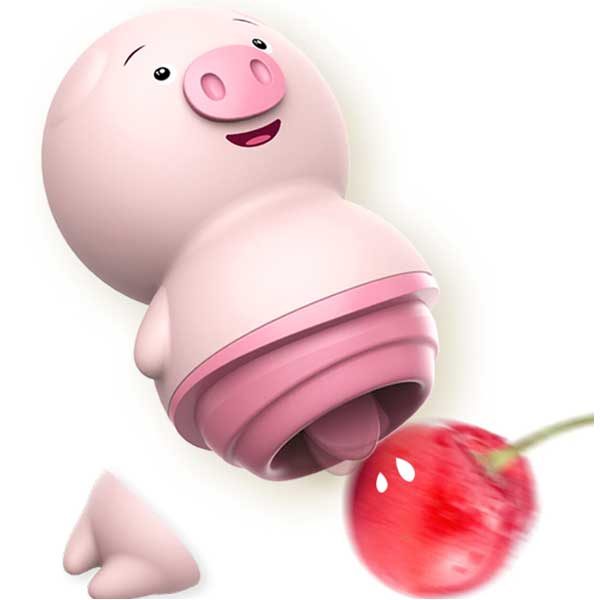 Lưỡi liếm âm đạo heo con ngụy trang sạc pin 6 chế độ rung siêu cute