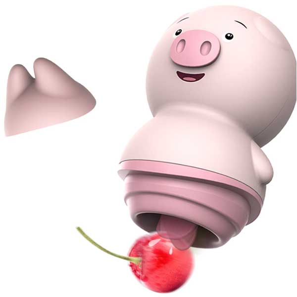 Lưỡi Liếm Âm Đạo Silicon Siêu Cute 6 Chế Độ Rung Pin Sạc