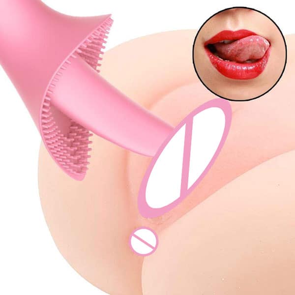 Vibrating Tongue Massager Soft Spikes 10 Modes G Spot