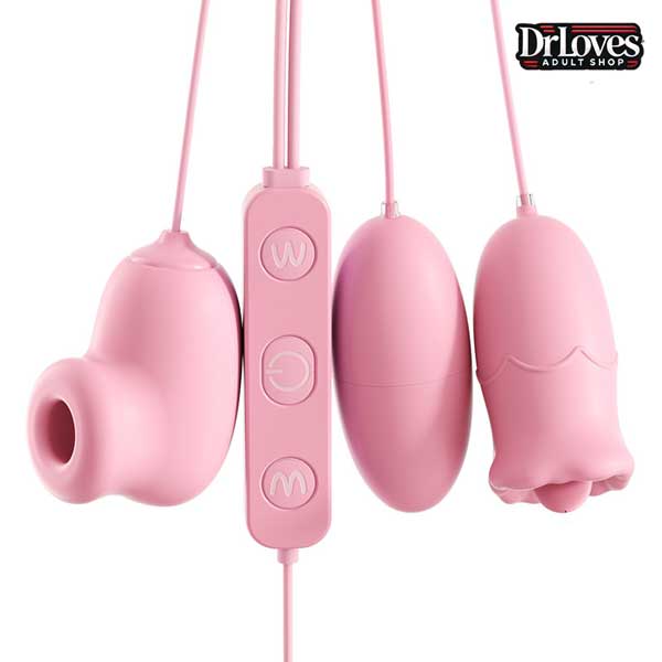 Trứng Rung Anki 3in1 Hút Liếm Kích Thích Cực Mạnh