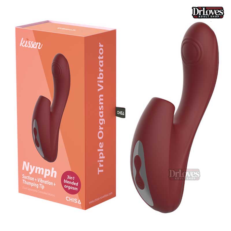 Máy rung Kissen Nymph 3in1 nhiều chế độ rung hút kích thích 