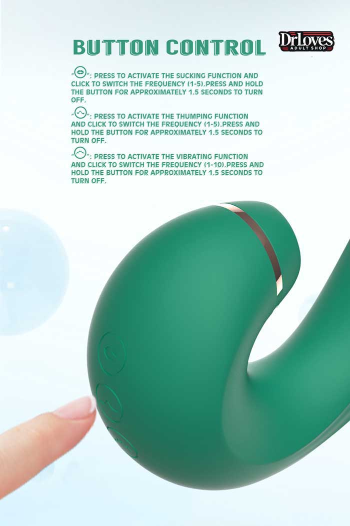 Máy Rung Kissen Siren 3in1 Rung Thụt Hút 10 Chế Độ Cao Cấp