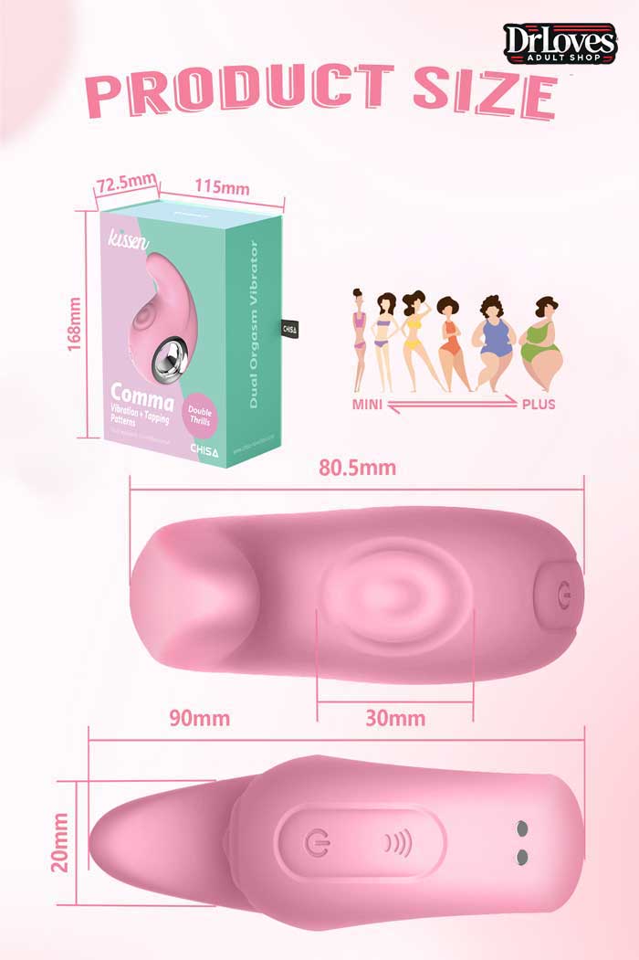 Máy Rung Kích Thích Kissen Comma Mini 10 Chế Độ Đa Năng
