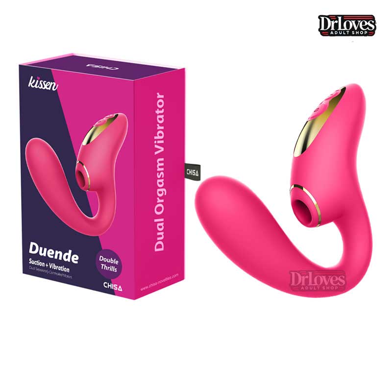 Máy Rung Kép Kissen Duende 10 Chế Độ Chống Nước Kích Thích Mạnh 