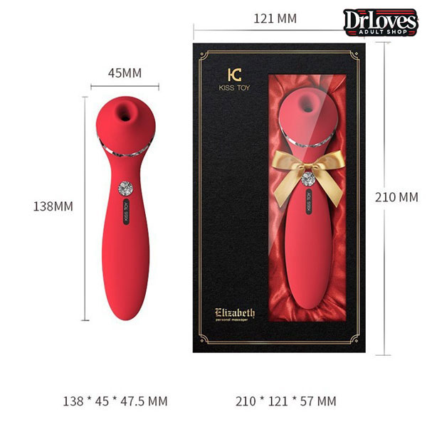 Máy Rung Hút Kisstoy Elizabeth 2in1 Siêu Mềm Mại Hot