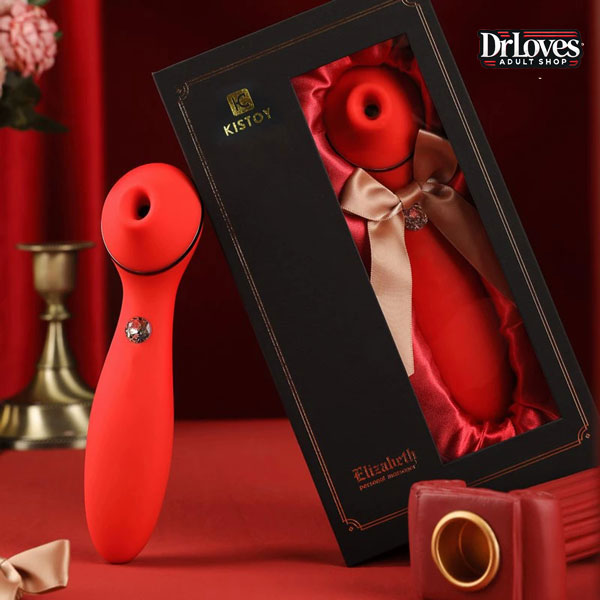 Máy Rung Hút Massage Kisstoy Elizabeth 2in1 Chế Độ Rung Hút Điểm G