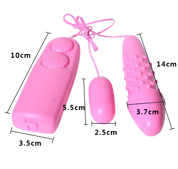 Trứng Rung Hai Đầu Gai Đa Tần Số Siêu Mạnh Kích Thích