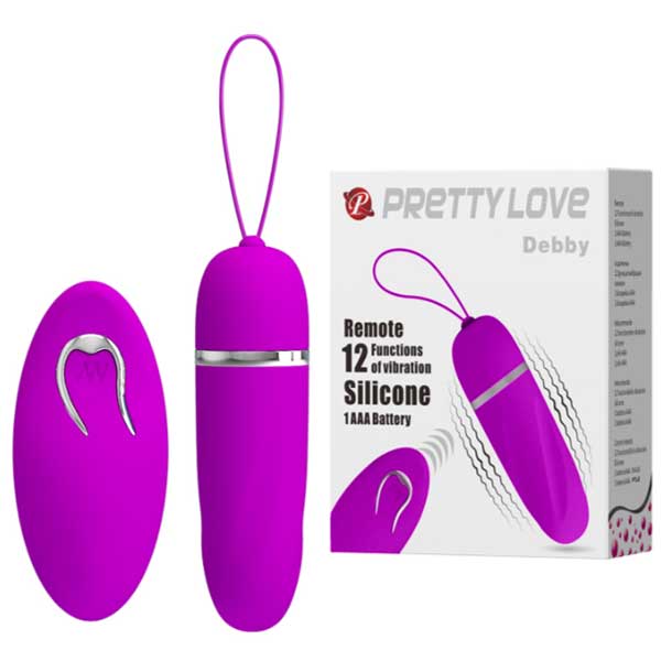 Trứng rung Pretty Love Debby 12 chế độ điều khiển từ xa chống nước 