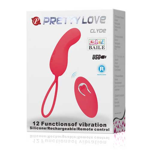 Trứng rung Pretty Love Clyde không dây sạc USB silicon mềm mại