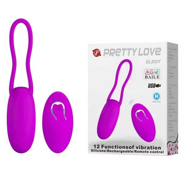 Trứng rung Pretty Love Elroy điều khiển từ xa 12 chế độ 