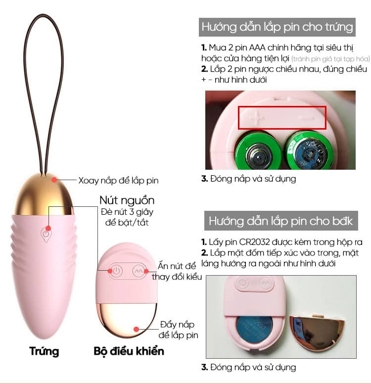 Trứng Rung Không Dây Spark Of Love Điều Khiển Từ Xa Siêu Mạnh