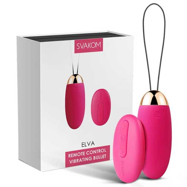 Trứng rung điều khiển từ xa Svacom Elva sạc điện, đa chế độ rung mạnh mẽ 