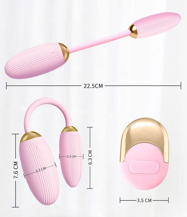 Trứng Rung Ankni 2 Đầu Remote Cao Cấp Kích Thích Mạnh