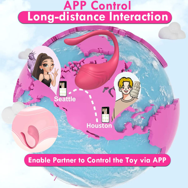 Trứng rung Little điều khiển App 9 chế độ mát xa điểm G nữ