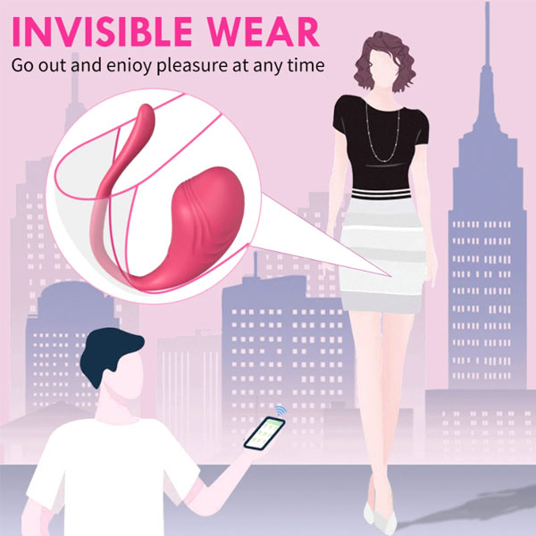 Trứng rung Little điều khiển App 9 chế độ mát xa điểm G nữ