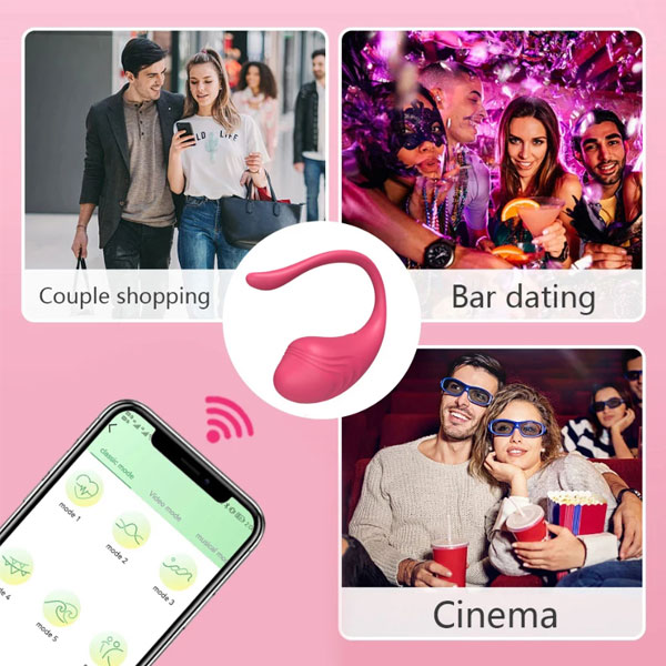 Trứng rung Little điều khiển App 9 chế độ mát xa điểm G nữ