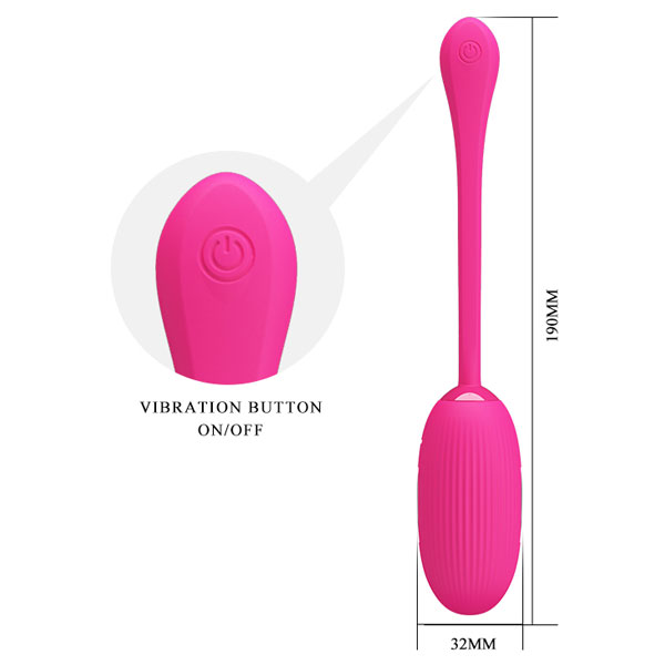 Trứng rung PrettyLove Doreen điều khiển app 12 chế độ rung xung điện êm ái