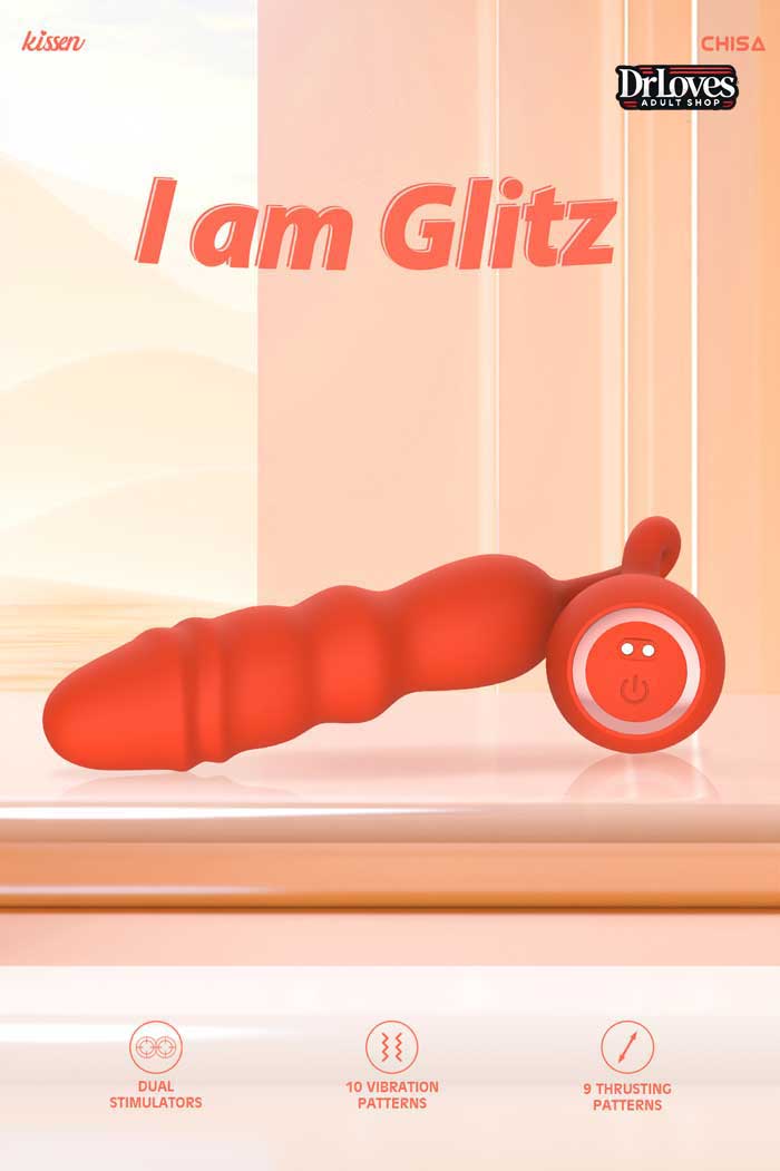 Trứng rung Kissen Glitz 10 chế độ rung sạc pin chống nước hiệu quả